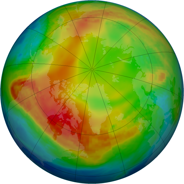 Arctic ozone map for 26 January 2002